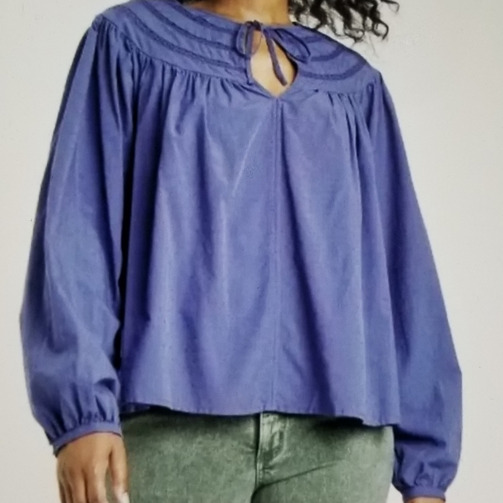Universal thread women's blouses color blue size XS